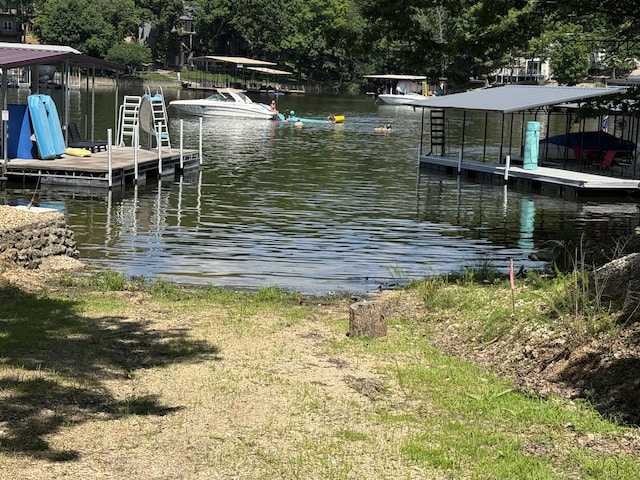 28 Hamilton Way, Sunrise Beach, MO 65079 - dock area featuring a water view