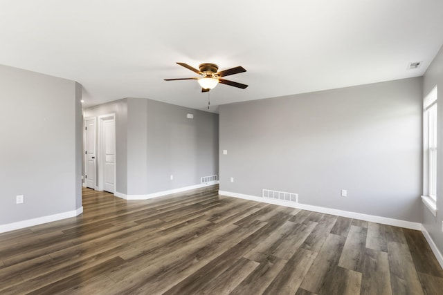 3306 Tuscany, Columbia, MO 65202 - unfurnished room featuring ceiling fan and dark wood-type flooring