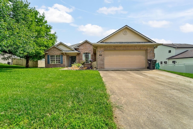 6610 Chrissula Ln, Columbia, MO 65203 - view of front of home with brick siding, concrete driveway, and an attached garage