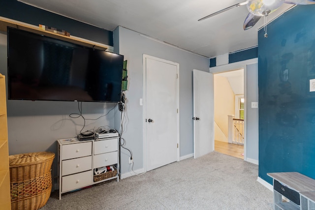 704 N Jefferson St, Mexico, MO 65265 - bedroom featuring carpet floors and a ceiling fan