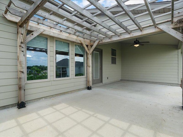5204 Newbury Way, Columbia, MO 65203 - view of patio featuring a pergola and a ceiling fan