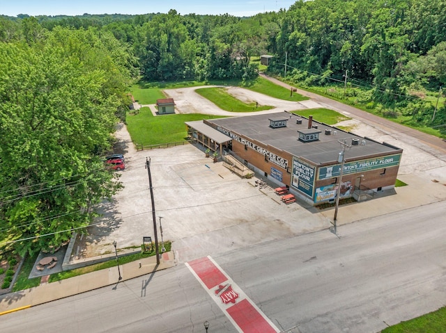 504 1st St, Boonville, MO 65233 - drone / aerial view of a heavily wooded area