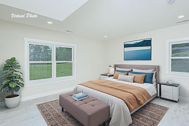 902 S Cedar Grove Blvd, Columbia, MO 65201 - bedroom featuring light wood-style flooring, recessed lighting, and a skylight