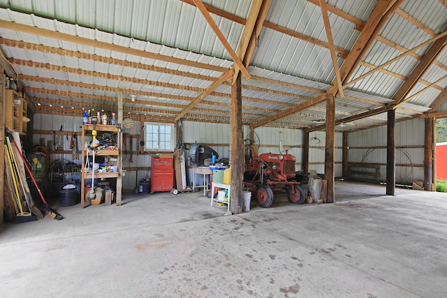 5200 N Locust Grove Church Rd, Columbia, MO 65202 - garage featuring metal wall