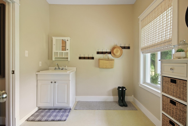 5200 N Locust Grove Church Rd, Columbia, MO 65202 - bathroom featuring vanity and baseboards