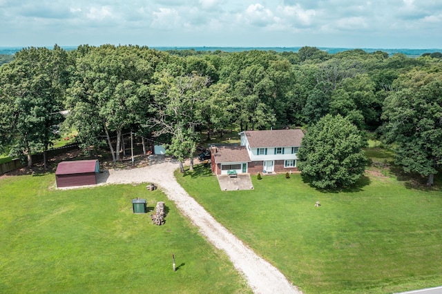 3674 State Road Aa, Holts Summit, MO 65043 - view from above of property featuring a heavily wooded area