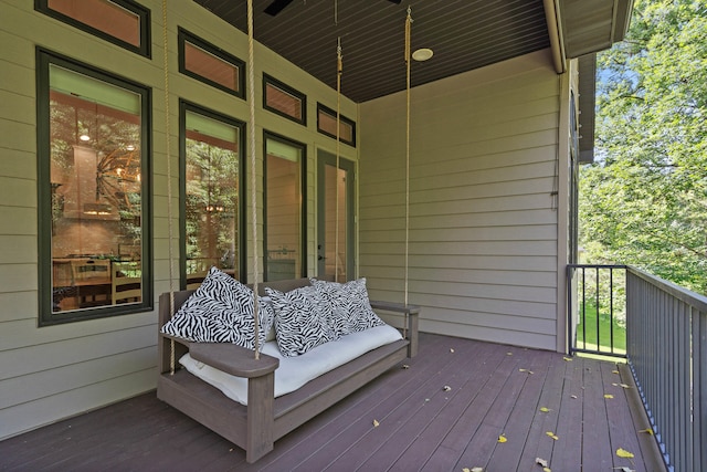 5809 Morning Star Ct, Columbia, MO 65203 - view of wooden deck
