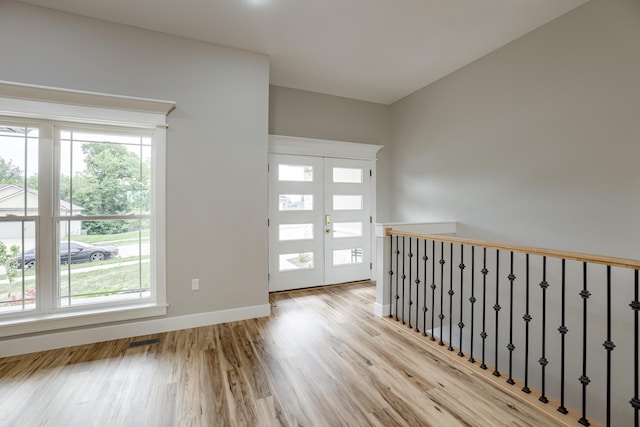 4305 Peregrine Pl, Columbia, MO 65202 - foyer with french doors and wood finished floors