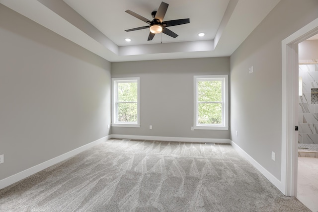 4305 Peregrine Pl, Columbia, MO 65202 - unfurnished room featuring plenty of natural light, a ceiling fan, carpet flooring, and recessed lighting