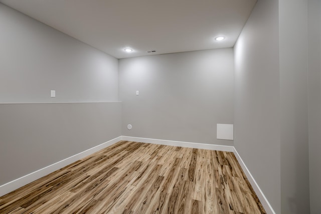 4305 Peregrine Pl, Columbia, MO 65202 - empty room with wood finished floors and recessed lighting