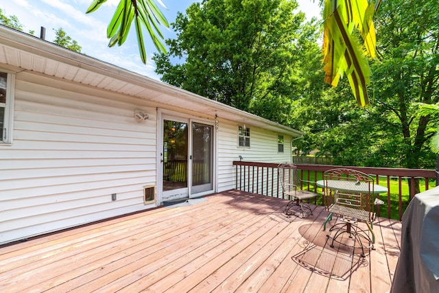 6002 E Molly Ln, Columbia, MO 65202 - wooden terrace featuring area for grilling