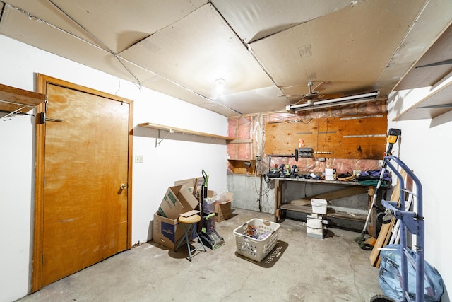 6002 E Molly Ln, Columbia, MO 65202 - basement with a workshop area