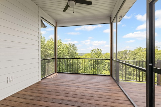 605 Angels Rest Way, Columbia, MO 65203 - deck featuring a ceiling fan
