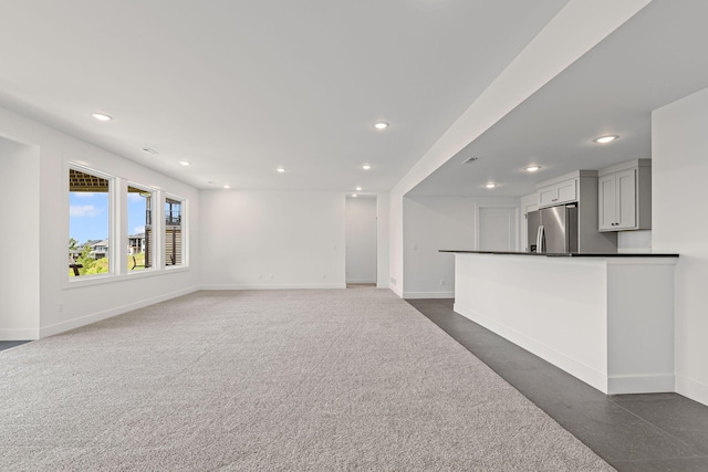 605 Angels Rest Way, Columbia, MO 65203 - unfurnished living room with recessed lighting