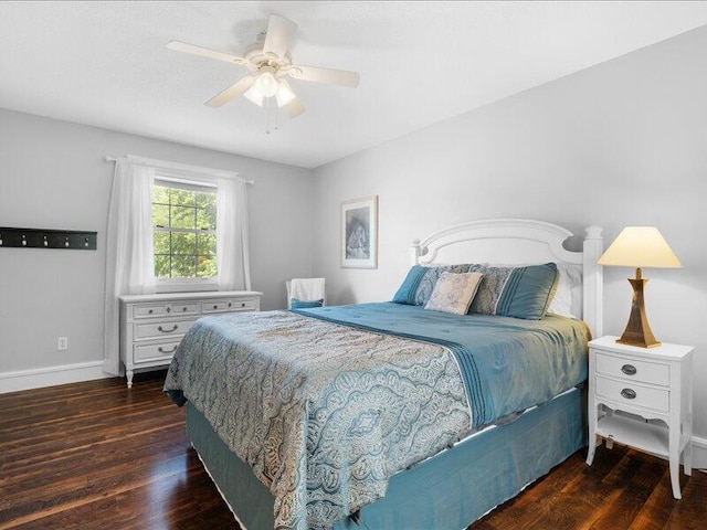205 Johnson Ct, Ashland, MO 65010 - bedroom featuring wood finished floors and ceiling fan