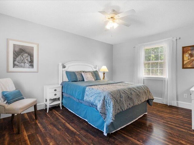 205 Johnson Ct, Ashland, MO 65010 - bedroom with wood finished floors and ceiling fan