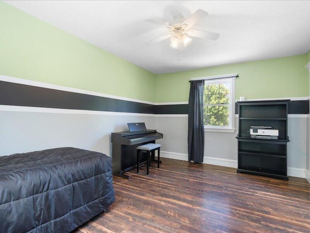 205 Johnson Ct, Ashland, MO 65010 - bedroom featuring wood finished floors and ceiling fan