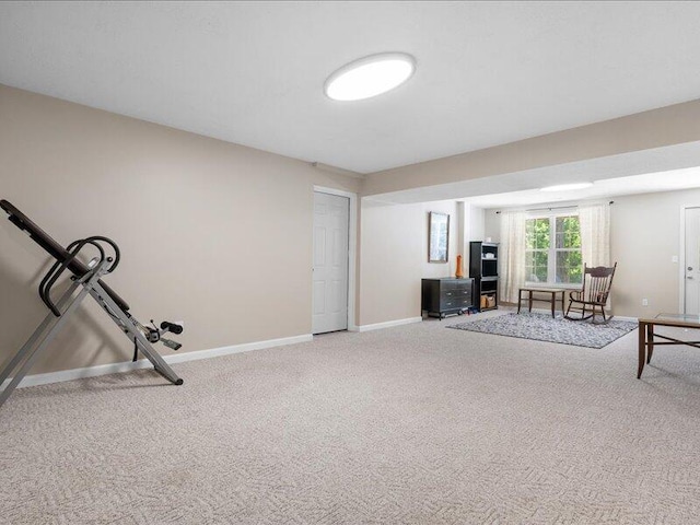 205 Johnson Ct, Ashland, MO 65010 - carpeted living room with baseboards