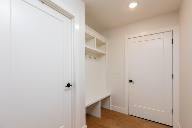 5413 Briar Rose Ct, Columbia, MO 65203 - mudroom with light wood-style flooring and baseboards