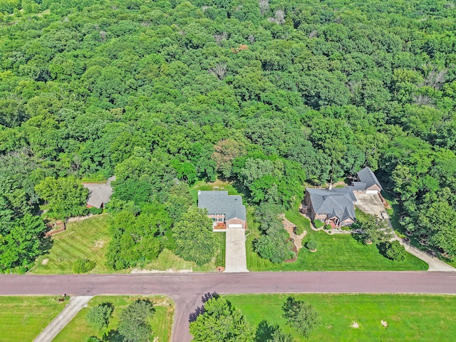 3348 S Old Ridge Rd, Columbia, MO 65203 - aerial overview of property's location with a forest