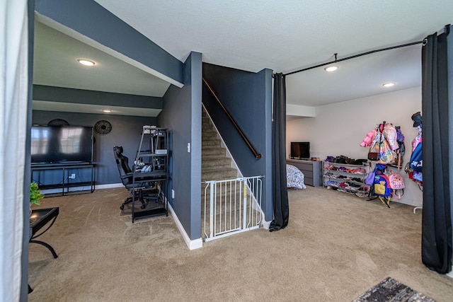 5808 Islip Dr, Columbia, MO 65201 - carpeted office space with baseboards and recessed lighting