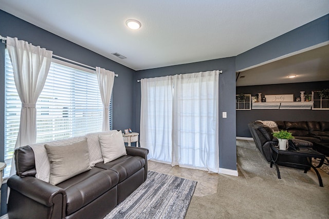 5808 Islip Dr, Columbia, MO 65201 - living area featuring carpet flooring and baseboards