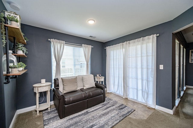 5808 Islip Dr, Columbia, MO 65201 - sitting room featuring baseboards and carpet