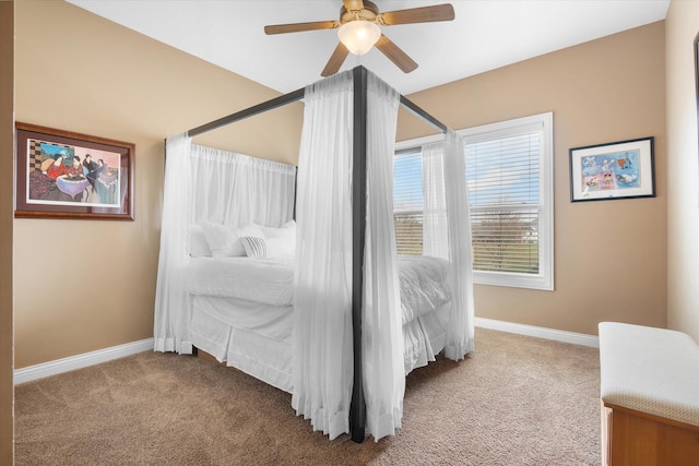 6406 Crooked Switch Ct, Columbia, MO 65201 - carpeted bedroom featuring baseboards and ceiling fan