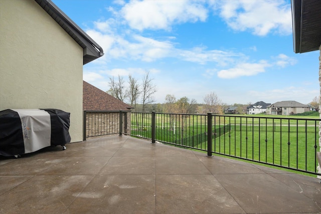 6406 Crooked Switch Ct, Columbia, MO 65201 - view of patio / terrace with grilling area and a residential view