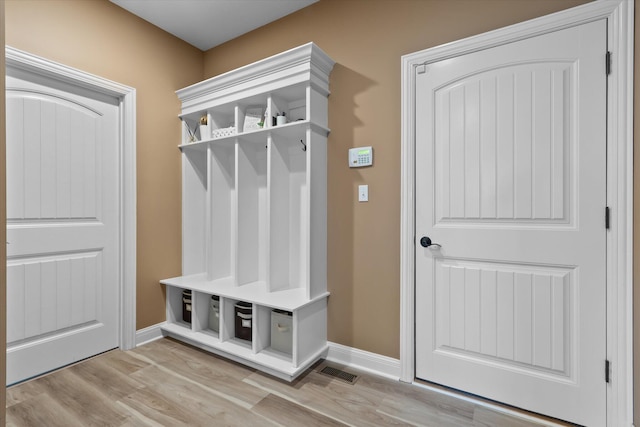 6406 Crooked Switch Ct, Columbia, MO 65201 - mudroom with light wood-type flooring and baseboards