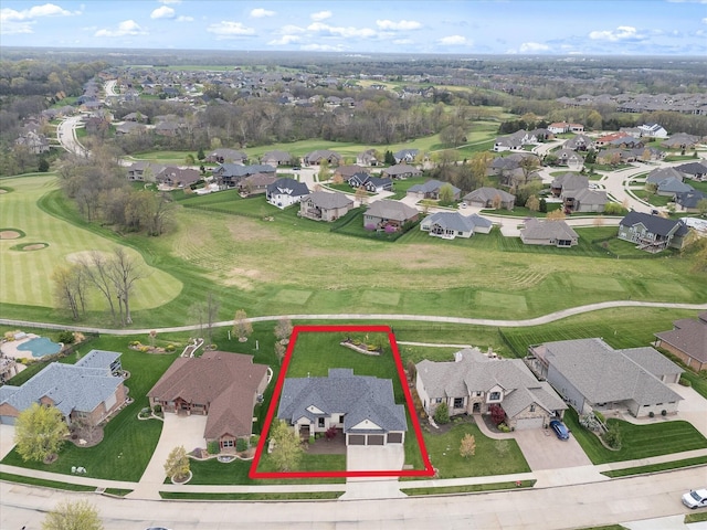 6406 Crooked Switch Ct, Columbia, MO 65201 - aerial view of property and surrounding area with nearby suburban area and property boundaries highlighted