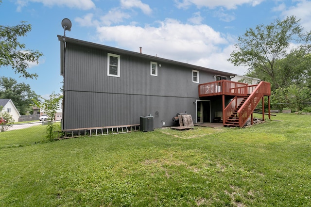 2109 Bridgewater Dr, Columbia, MO 65202 - rear view of property with stairs and a deck