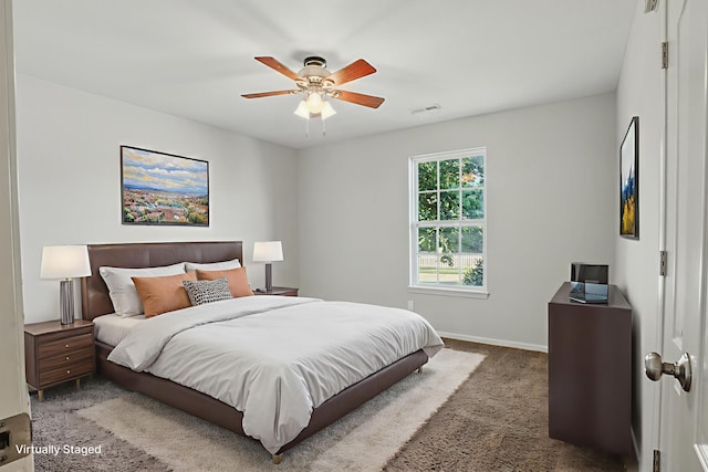 3904 Clydesdale Dr, Columbia, MO 65202 - bedroom featuring carpet and ceiling fan