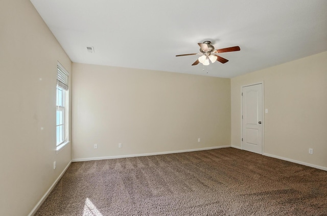 3904 Clydesdale Dr, Columbia, MO 65202 - carpeted spare room with a ceiling fan and baseboards