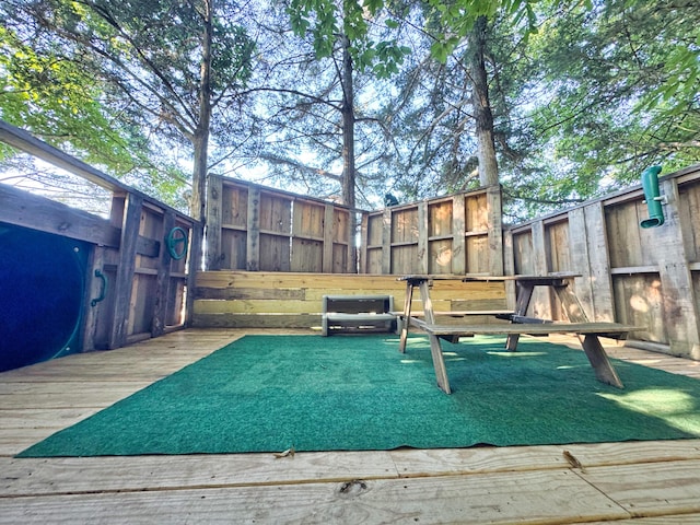 3904 Clydesdale Dr, Columbia, MO 65202 - view of yard with a deck