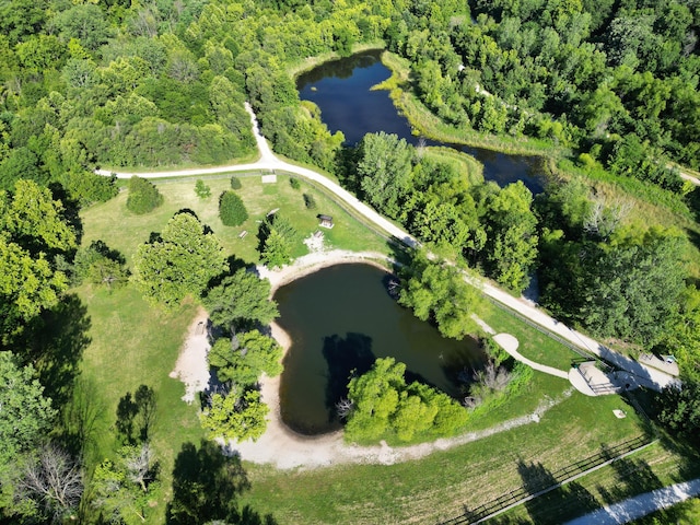 3904 Clydesdale Dr, Columbia, MO 65202 - bird's eye view of a large body of water and a forest