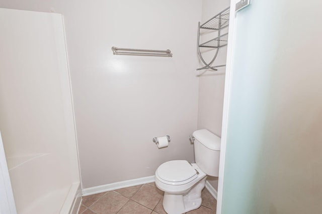 9855 N Route E, Harrisburg, MO 65256 - bathroom with tile patterned floors and a shower
