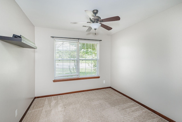 9855 N Route E, Harrisburg, MO 65256 - spare room with carpet floors and ceiling fan
