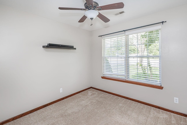 9855 N Route E, Harrisburg, MO 65256 - carpeted spare room with baseboards and ceiling fan