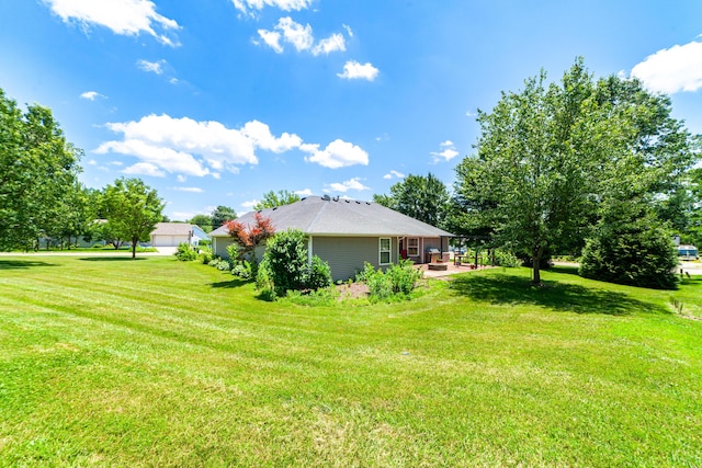 605 Teakwood Ct, Ashland, MO 65010 - view of grassy yard featuring a patio