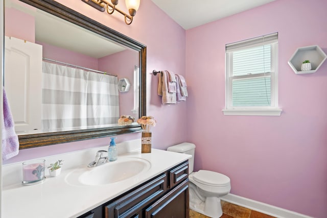 6003 Misty Springs Way, Columbia, MO 65202 - bathroom with vanity, tile patterned floors, and curtained shower