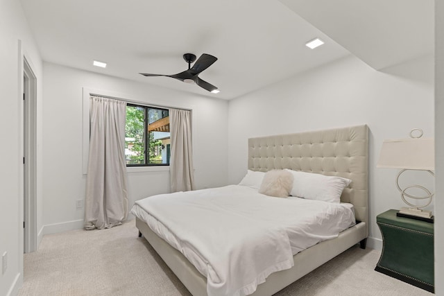 1805 Woodrail Ave, Columbia, MO 65203 - carpeted bedroom with baseboards and ceiling fan