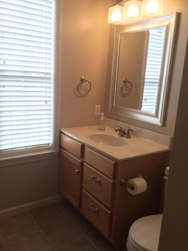 201 Port Way, Columbia, MO 65201 - half bath with vanity and tile patterned flooring