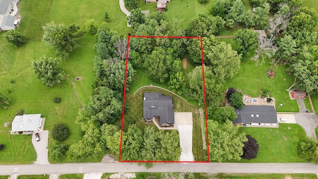 315 W Proctor St, Sturgeon, MO 65284 - aerial overview of property's location with property boundaries highlighted