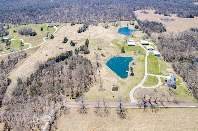 8900 W Graham Rd, Rocheport, MO 65279 - bird's eye view of a nearby body of water and a forest