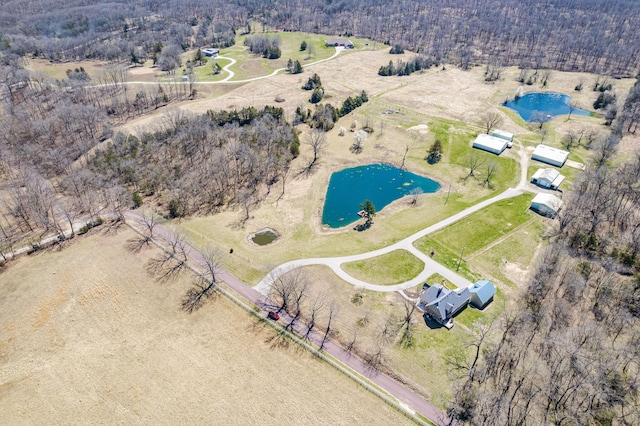 8900 W Graham Rd, Rocheport, MO 65279 - drone / aerial view of a nearby body of water