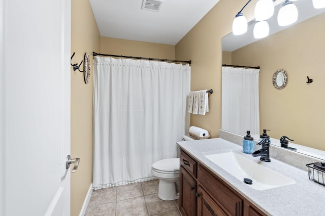 1707 Brookfield Mnr, Columbia, MO 65203 - bathroom with vanity, tile patterned flooring, and a shower with curtain