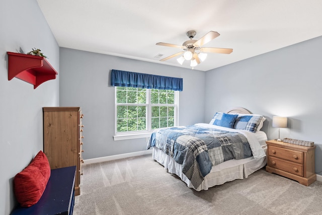 1707 Brookfield Mnr, Columbia, MO 65203 - bedroom with carpet flooring and a ceiling fan