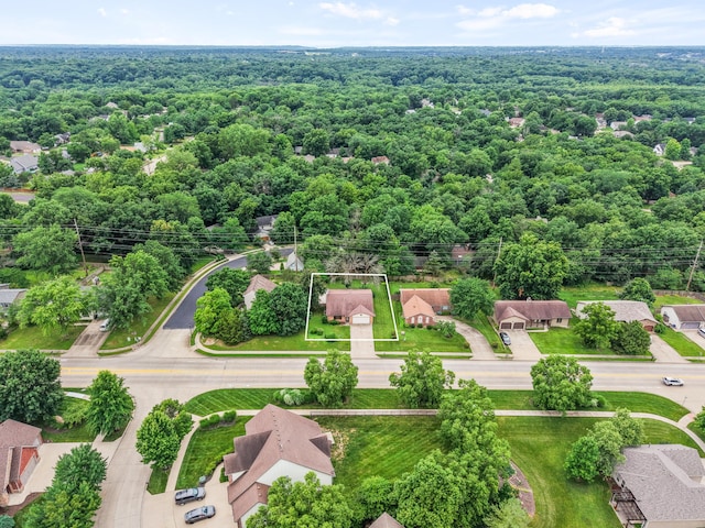 2002 Chapel Hill Rd, Columbia, MO 65203 - aerial overview of property's location with property boundaries highlighted and a forest