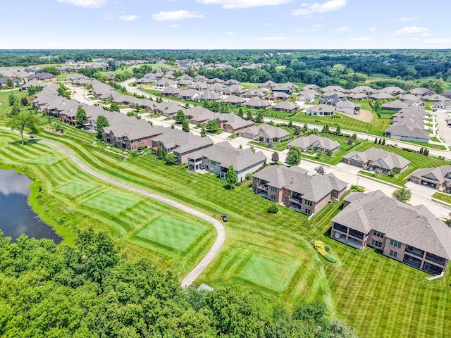1107 Marcassin Dr, Columbia, MO 65201 - aerial perspective of suburban area with a nearby body of water